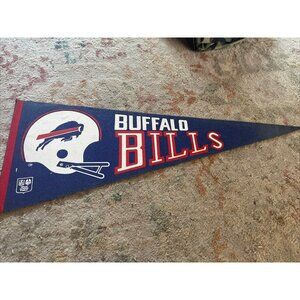 BUFFALO BILLS  NFL ONE BAR Helmet 29"   x 12"  1967 PENNANT  Football